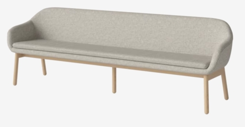 Sofa / ławka 4-osobowa DINE dąb bielonby BOLIA 