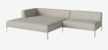 Sofa modułowa 13 CAISA nogi stal szczotkowana BOLIA 