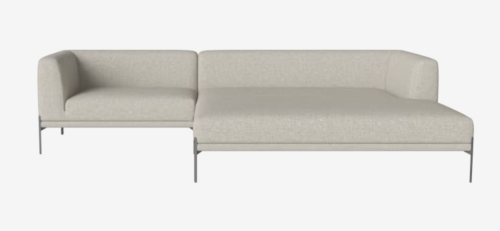 Sofa modułowa  12 CAISA nogi szara stal BOLIA  