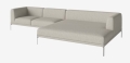 Sofa modułowa 16 CAISA nogi stal szczotkowana BOLIA  
