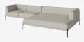 Sofa modułowa 16 CAISA nogi czarna stal BOLIA  