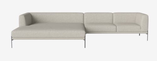 Sofa  modułowa 15 CAISA nogi szara stal BOLIA 