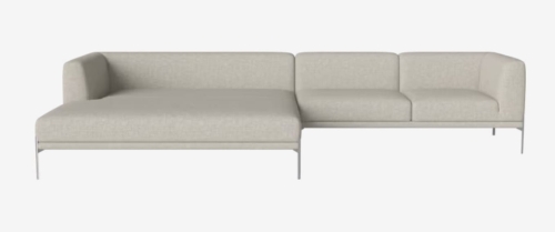 Sofa  modułowa 15 CAISA nogi stal szczotkowana BOLIA 
