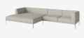 Sofa  modułowa 15 CAISA nogi stal szczotkowana BOLIA 