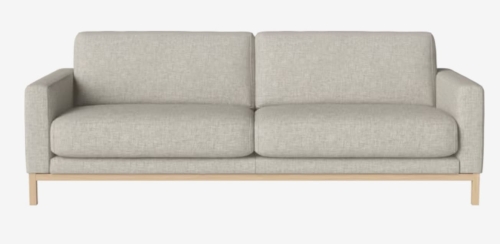 Sofa  3-osobowa NORTH dąb bielony olejowany BOLIA  