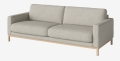 Sofa  3-osobowa NORTH dąb bielony olejowany BOLIA  
