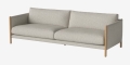 Sofa  3 osobowa HAYDEN dąb naturalny olejowany BOLIA  