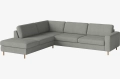 Sofa narożna 5-osobowa otwarta SCANDINAVIA lewa BOLIA  różne warianty 
