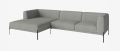 Sofa  modułowa 8 CAISA nogi czarna stal BOLIA  