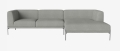 Sofa  modułowa 7 CAISA nogi szara stal BOLIA 