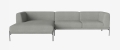 Sofa modułowa 8 CAISA nogi stal szczotkowana BOLIA   