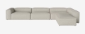 Sofa modułowa otwarta COSIMA 420 x 270 prawa BOLIA  