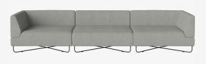 Sofa modułowa 1 ORLANDO 300 cm czarne nogi BOLIA 