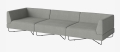 Sofa modułowa 1 ORLANDO 300 cm czarne nogi BOLIA 