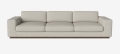 Sofa 4-osobowa SEPIA podstawa dąb ciemny olejowany BOLIA 