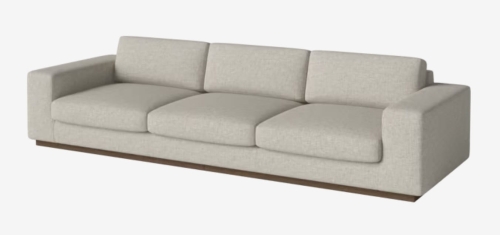 Sofa 4-osobowa SEPIA podstawa dąb ciemny olejowany BOLIA 