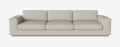 Sofa 4-osobowa SEPIA podstawa dąb naturalny olejowany BOLIA 