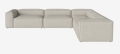 Sofa modułowa otwarta COSIMA 370 x 330 prawa BOLIA  