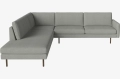 Sofa 5-osobowa narożna SCANDINAVIA REMIX otwarta lewa BOLIA 