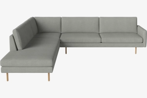 Sofa 6-osobowa narożna SCANDINAVIA REMIX otwarta lewa BOLIA 