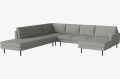 Sofa 5-osobowa narożna SCANDINAVIA REMIX prawy szezlong BOLIA 