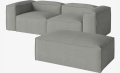 Sofa  modułowa z pufem 5 COSIMA 240 cm BOLIA 