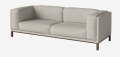 Sofa 3-osobowa COSY dąb ciemny olejowany BOLIA  