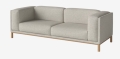 Sofa modułowa 3-osobowa COSY dąb naturalny olejowany BOLIA 