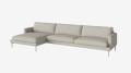 Sofa 4,5-osobowa z szezlongiem lewa VENEDA SLIM BOLIA 