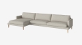 Sofa 4,5-osobowa z szezlongiem lewa VENEDA SLIM BOLIA 
