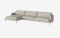 Sofa 4,5-osobowa z szezlongiem lewa VENEDA SLIM BOLIA 