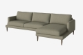 Sofa 3,5-osobowa z szezlongiem prawa VENEDA SLIM BOLIA  