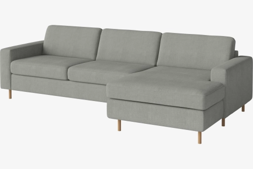 Sofa rozkładana 2,5-osobowa z szezlongiem SCANDINAVIA prawa BOLIA 