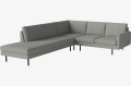 Sofa 4-osobowa narożna SCANDINAVIA REMIX otwarta lewa BOLIA 