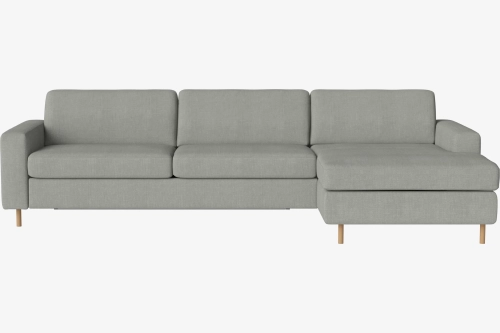 Sofa rozkładana 3-osobowa z szezlongiem SCANDINAVIA prawa BOLIA 