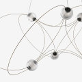 Lampa Munari X6 Gold złożona DCW Editions  
