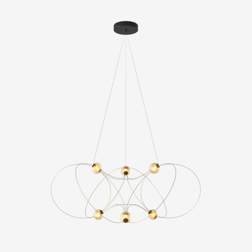 Lampa Munari X6 Gold złożona DCW Editions  