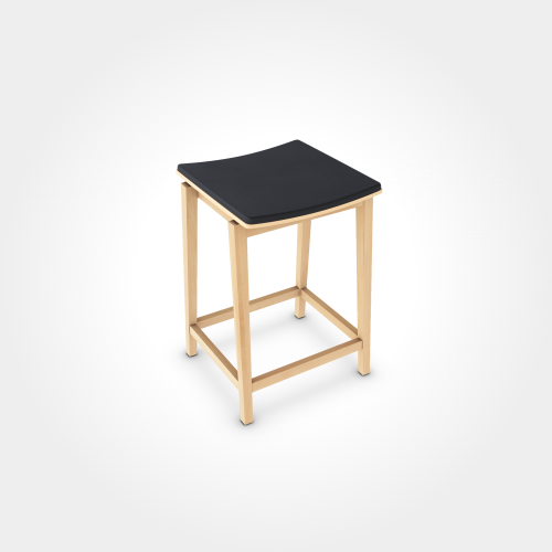 Taboret taboret barowy tapicerowany STOCKHOLM, buk TON 
