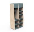 Garderoba podwójna 180cm ASYMETRY MONTESSORI Mathy by Bols różne warianty