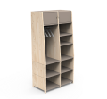 Garderoba podwójna 180cm ASYMETRY MONTESSORI Mathy by Bols różne warianty