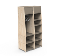 Garderoba podwójna 180cm ASYMETRY MONTESSORI Mathy by Bols różne warianty