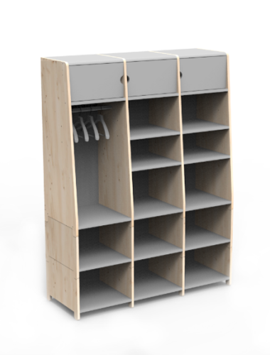 Garderoba W36 ASYMETRY MONTESSORI Mathy by Bols różne warianty 