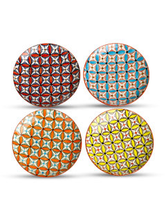 Zestaw małych talerzy obiadowych HIPPY ceramiczny Pols Potten 