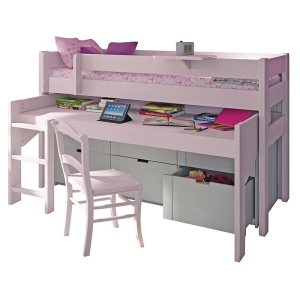 Łóżko biurko na kółkach 127 podniesione BF DOMINIQUE  Mathy by Bols różne warianty  