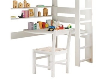 Biurko narożne do podwyższonych łóżek 90 Mathy by Bols różne warianty 