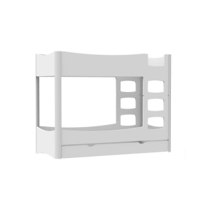 Białe piętrowe łóżko FUSION 162 F Mathy by Bols różne warianty