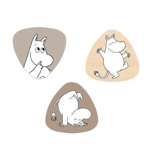 Wieszaczki na ścianę dla dzieci Moomin  3 szt