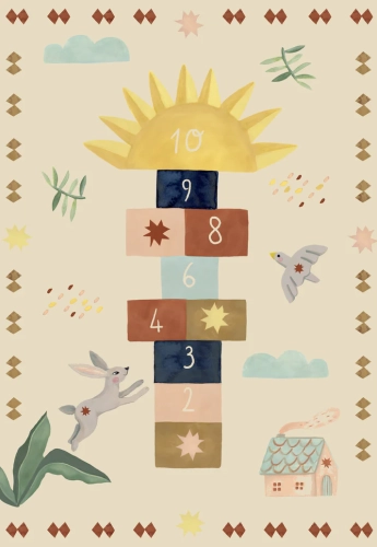 DYWAN BUNNY HOPS SUN POPS HOPSCOTCH HUEPPI