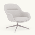 Fotel Fiber Lounge Armchair Swivel Base podstawa Grey MUUTO różne warianty