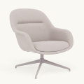 Fotel Fiber Lounge Armchair Swivel Base podstawa Grey MUUTO różne warianty